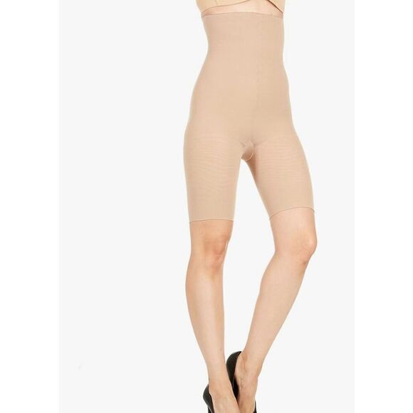 Spanx Assets High Waist Mid Thigh Shaper Nude Size 4 - Picture 2 of 7